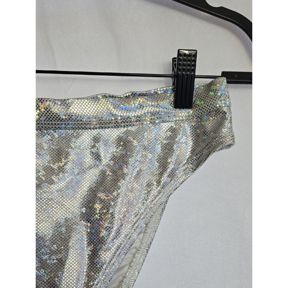 Dippin' Daisy's Holographic Silver Bikini Bottoms - Picture 3 of 12